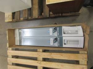 lot 599 image: White Cordless 1 in. Vinyl Mini Blind - 29 in. W x 64 in. L - 6 PACK (BOX DAMAGED, PRODUCT APPEARS UNAFFECTED)