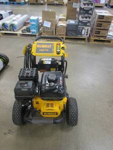 lot 649 image: DEWALT 3400 PSI 2.5 GPM Gas Cold Water PressuReady Pressure Washer with OEM Branded Engine (MISSING WAND, SMALL DENT, RUNS)