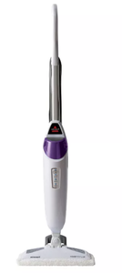 lot 638 image: Bissell Power Fresh Pet Steam Mop Hard Floor Steam Cleaner - White (OPEN BOX)