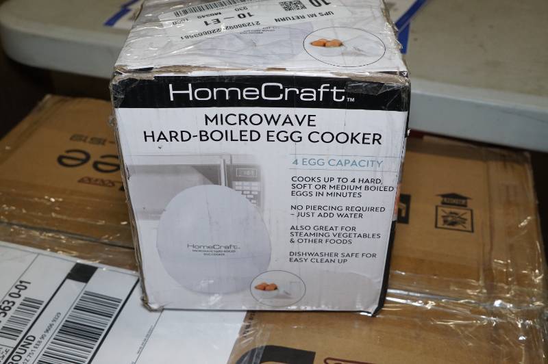 Homecraft Microwave Hard Boiled Egg Cooker, 4 Hard Boiled Eggs