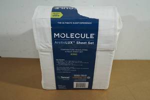 lot 68 image: NEW Molecule ArcticLux 4 Piece Sheet Set - King