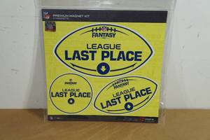 lot 72 image: NEW NFL Fantasy Football League Last Place Magnet Set