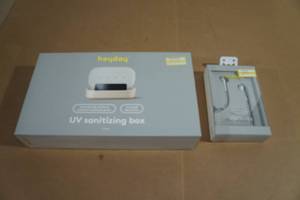 lot 74 image: NEW Heyday UV Sanitizing Box and Earbuds