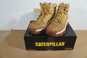 lot 96 image: CAT Invader Hi Steel Top Work Boots - Mens 7.5