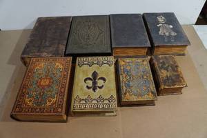 lot 151 image: Faux Book Storage Boxes