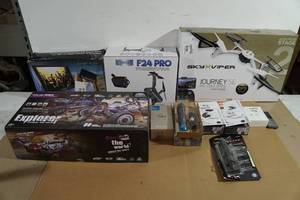 lot 223 image: Repairable Electronics - Air Pods, Drones, JBL Ear Buds