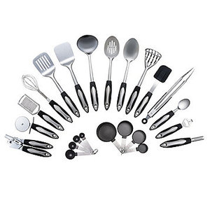 lot 14 image: NEW 23 Piece Stainless Steel Kitchen Utensils