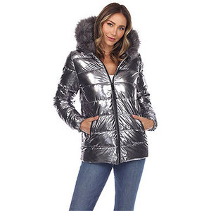 lot 84 image: White Mark Metallic Puffer Jacket - Womens Small