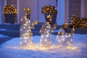 lot 111 image: 42 LED 3 Wisemen Outdoor Dcor