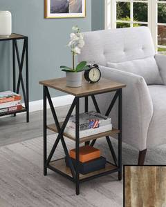 lot 129 image: Tucs Weathered Barnwood End Table