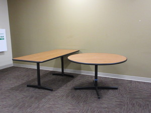 lot 129 image: STEELCASE TABLES FOR YOUR LUNCHROOM OR CONFERENCE ROOM