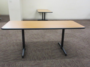 lot 130 image: STEELCASE TABLES FOR YOUR LUNCHROOM AND CONFERENCE ROOM