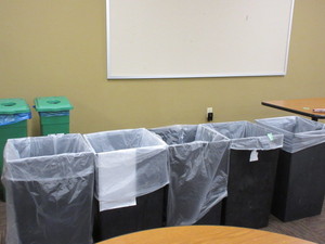 lot 150 image: SAFECO 36 GALLON TRASH RECEPTACLES