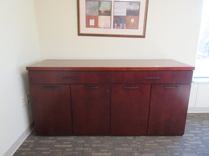 lot 252 image: NATIONAL FURNITURE CREDENZA