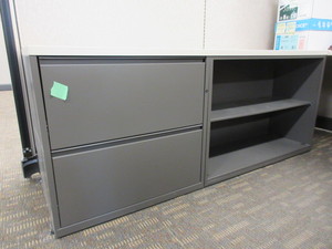 lot 203 image: HERMAN MILLER CUSTOM LATERAL FILE BOOKCASE UNIT