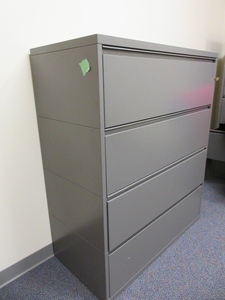 lot 262 image: HERMAN MILLER 4 DRAWER LATERAL FILES