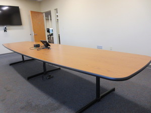 lot 266 image: STEELCASE CONFERENCE TABLE