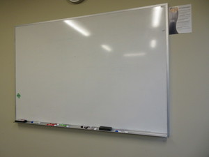 lot 267 image: LARGE, WALL MOUNT WHITE BOARD