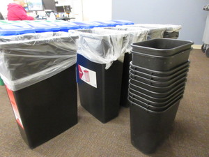 lot 156 image: ASSORTED BRAND WASTE RECEPTACLES