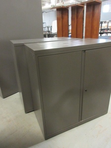 lot 308 image: HERMAN MILLER 2 DOOR CABINETS