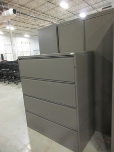 lot 310 image: HERMAN MILLER MERIDIAN LATERAL FILE AND STORAGE CABINETS