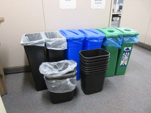 lot 356 image: RECYCLE, TRASH AND WASTEBASKETS
