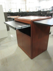lot 317 image: NATIONAL FURNITURE ROLLING REFRESHMENT STANDBAR CART