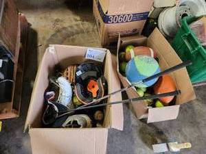 lot 104 image: Sporting Equipment - Football, Soccer Balls, Baseball Shoes, Baseball Gloves, Helmets, Baseballs, Golf Clubs, Misc. Equipment