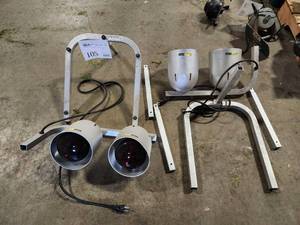 lot 105 image: Lot of (2) Blue Rhino HL-2C Food Heat Lamps