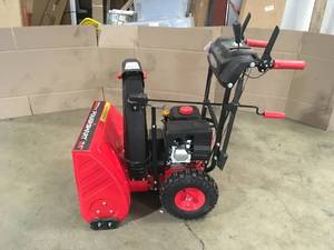 Powersmart 24 in. Two-Stage Gas Snow Blower in working condition customer returns see pictures