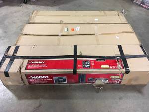 Lot of Husky storage Cabinets open box variosu conditions customer returns see pictures