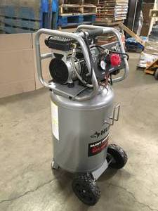 Husky 20 Gal. Vertical Electric-Powered Silent Air Compressor used customer return see pictures