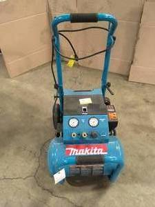 Makita 5.2 Gal. 3.0 HP Electric Single Tank Air Compressor needs repair broken valve review pictures