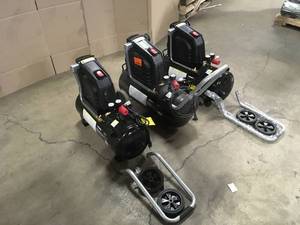 Lot of Husky 8 Gal Compressors various conditions customer returns review pictures