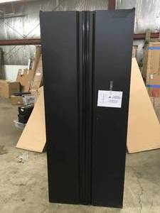 Husky 4-Piece Regular Duty Welded Steel Garage Storage System in Black (78 in. W x 75 in. H x 19 in. D) Open Box Customer Return see pictures