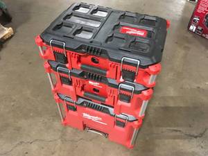 lot 1 image: Milwaukee  PACKOUT 22 in. Modular Tool Box Storage System see pictures