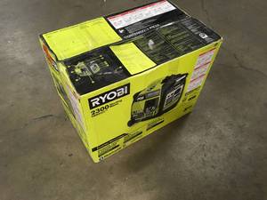 lot 14 image: Ryobi 2,300-Watt Recoil Start Bluetooth Super Quiet Gasoline Powered Digital Inverter Generator OPEN BOX CUSTOMER RETURN