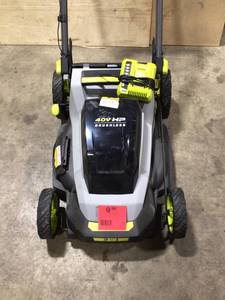 lot 29 image: Ryoby 40V Lawmower with Battery and Charger no bag customer return see pictures