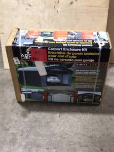 lot 38 image: Arrow Carport Enclosure Kit, Open Box Review all pictures