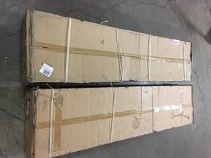 Husky Ready-to-Assemble 24-Gauge Steel Freestanding Garage Cabinet in Black (30 in. W x 72 in. H x 18 in. D)- Lot of 2 - Review all pictures