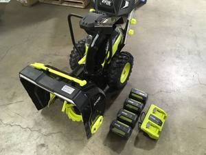 RYOBI 40V HP Brushless Whisper Series 24 2-Stage Cordless Electric Self-Propelled Snow Blower- Customer return - Review all pictures