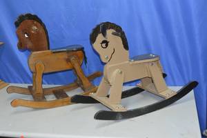 lot 23 image: 2 rocking horses