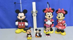 lot 24 image: Mickey and Minnie Mouse items