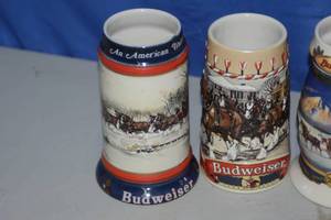 lot 45 image: Budweiser mugs