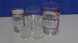 lot 47 image: Budweiser glasses