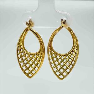 High Designer PAUL MORRELLI Spiral Mesh Fancy Hoop Earrings in 18k Yellow Gold Click-Tops $4500 Retail VIDEO