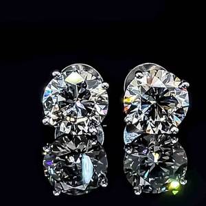 BRAND NEW NEVER WORN 6.06ctw. Diamond Round Solitaire Martini Stud Earrings VS CLARITY, FINE QUALITY IDEAL CUT $19,800 Retail VIDEO
