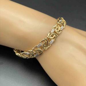 Luxurious Lavish Interlocking Link Turkey Byzantine Bracelet