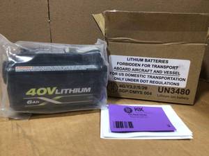 RYOBI 40V Lithium-Ion 7.5 Ah High Capacity Battery Open Box Review all pictures