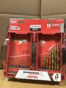 Milwaukee SHOCKWAVE Impact-Duty Titanium Drill Bit Set (15-Piece)